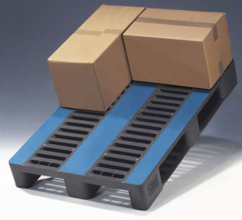 Paleti plastic pentru sarcini grele ranforsati cu profile