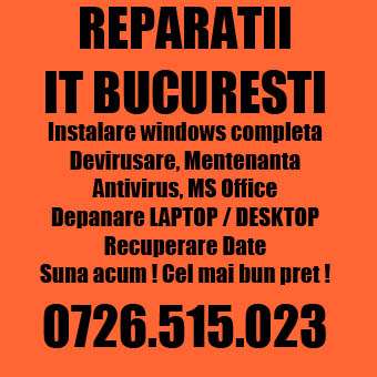 Profesionist reparatii calculatoare la domiciliu