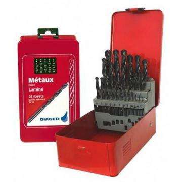 Set 25 burghie laminate HSS pentru metal