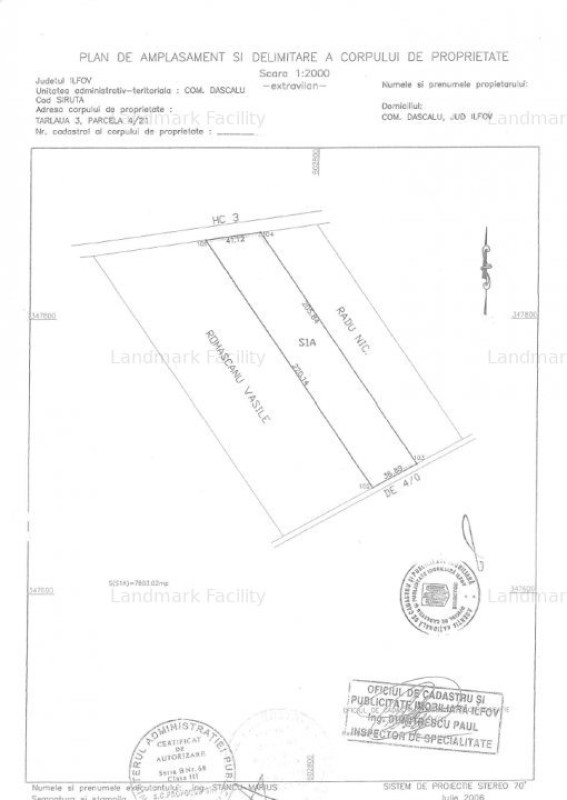 vand teren dascalu, ilfov- mp- extravilan 1
