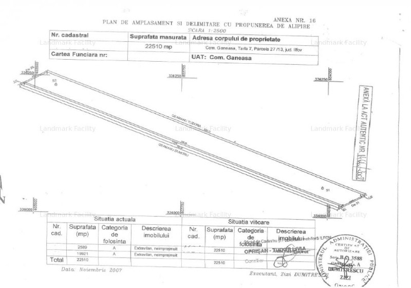 proprietar vand teren in ganeasa, ilfov 2
