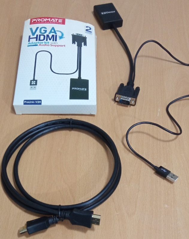 vand adaptor convertor de la vga la hdmi promate cu port usb pentru alimentare si semnal audio 2