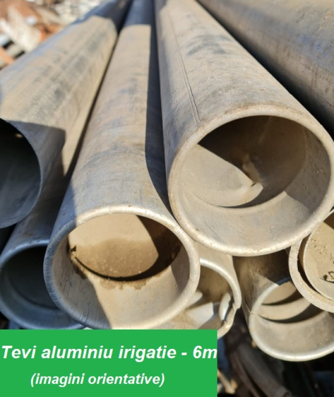 vand 6 tevi de irigat de aluminiu, lungime 6 m/ bucata 2