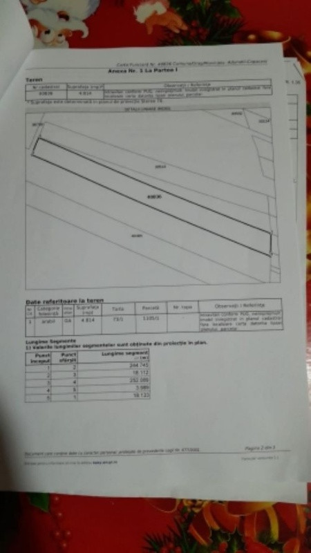 vand teren intravilan comuna adunatii- copaceni, deschidere 22m, 50. 000euro 1