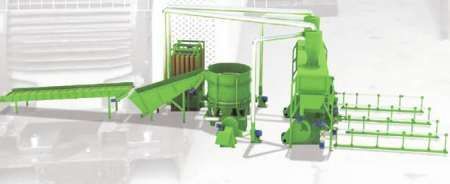 linie brichete 1000 kg/ h, 500 kg, 700 kg