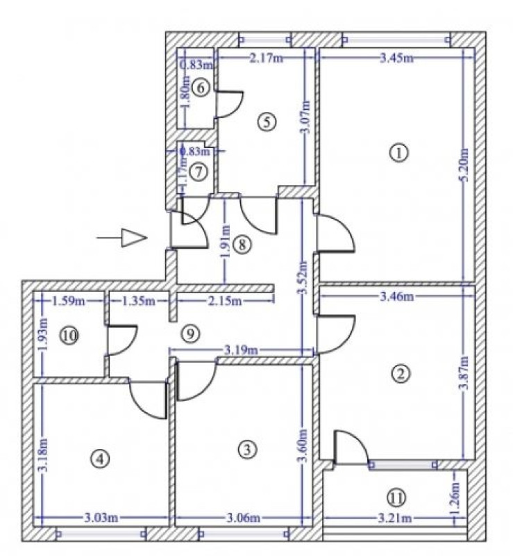 apartament 4 camere, 77 mp, cartier berceni, zona straja, 125. 000euro 4