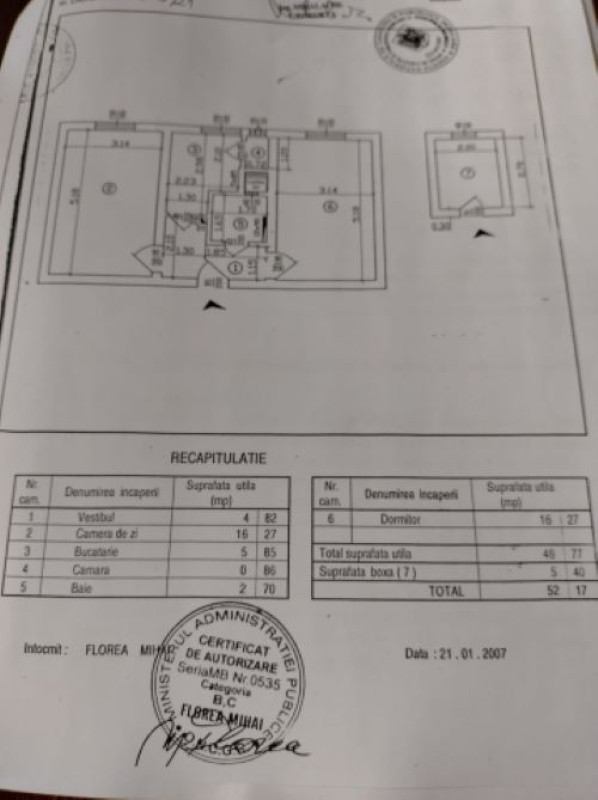 apartament 2 camere decomandat, 52 mp, floreasca, complet mobilat si utilat, 157. 000euro 10