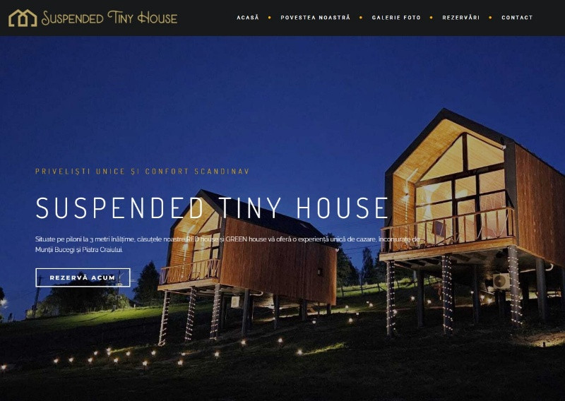 Suspended Tiny House - cazare suspendata cu vedere spre Bucegi si Piatra Craiului