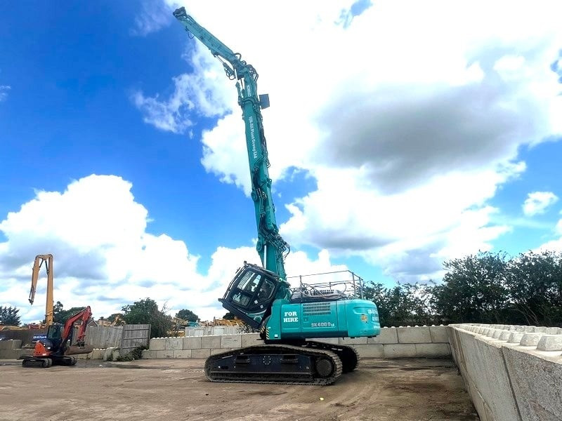 de vanzare: excavator de demolare kobelco sk400dlc- 10 26m 6