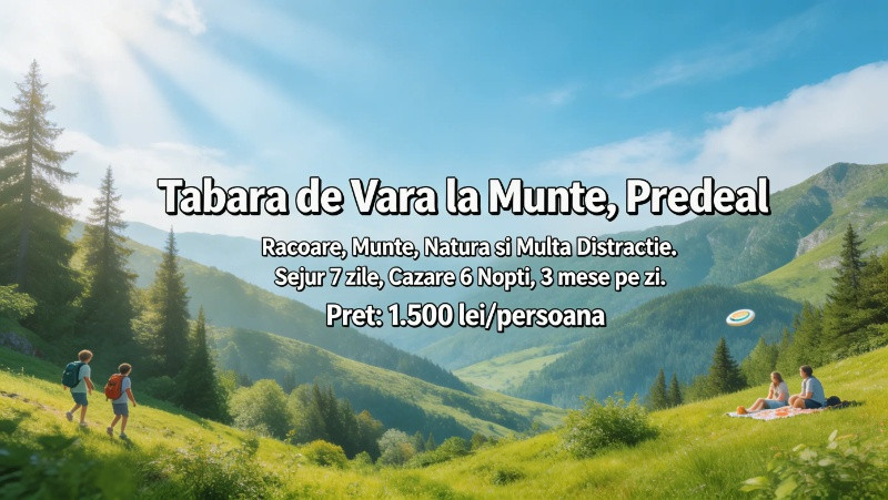 Tabara de Vara la Munte - Predeal, 2026