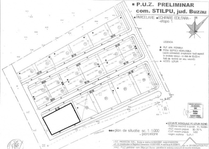 Teren de vanzare in Stalpu, Buzau, deschidere 62ml, 2600 mp, 28. 600euro
