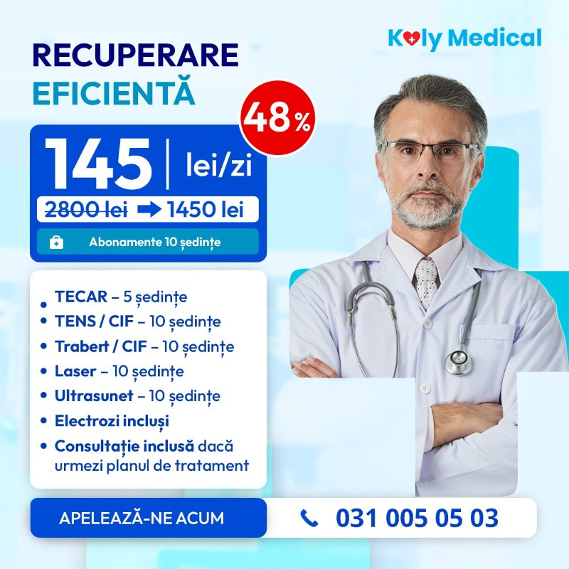 Pachet Recuperare Medicala - Abonament 10 sedinte recuperare