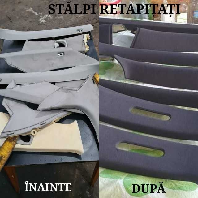 retapitare plafon, fete de usi si stalpi 1