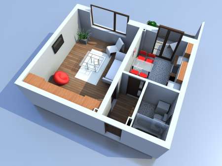 Apartament 1 camera, imobil nou, Sebes