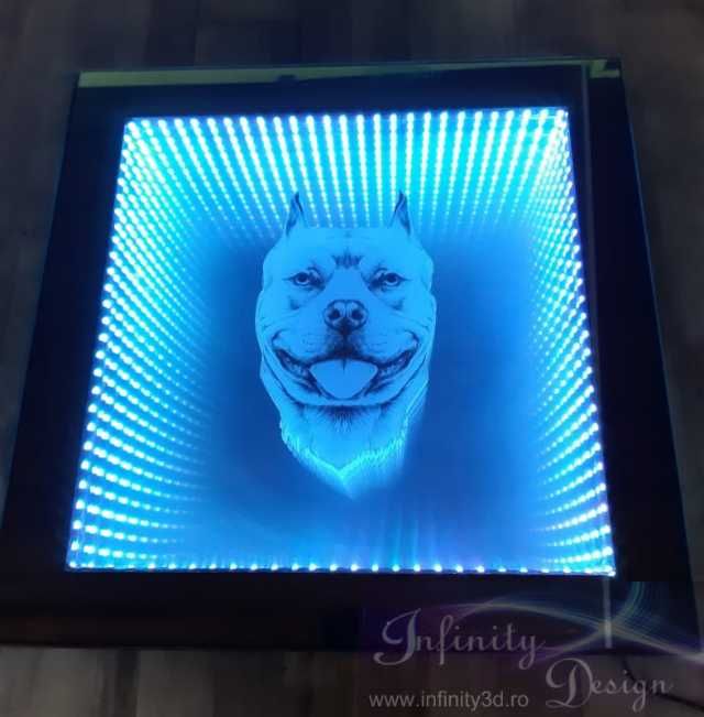 masa 3d personalizata, masa infinity, masa sticla led 10