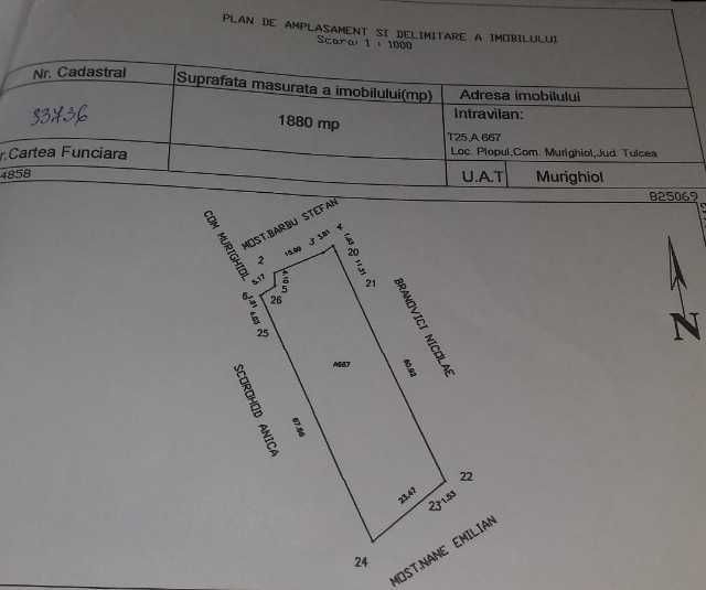 vanzare teren intravilan si extravilan in sat plopul, com. murighiol 2