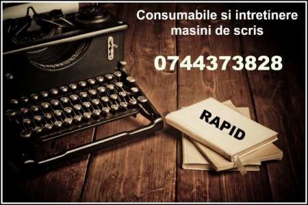 Consumabile si Intretinere ptr. masini de scris mecanice si electrice.