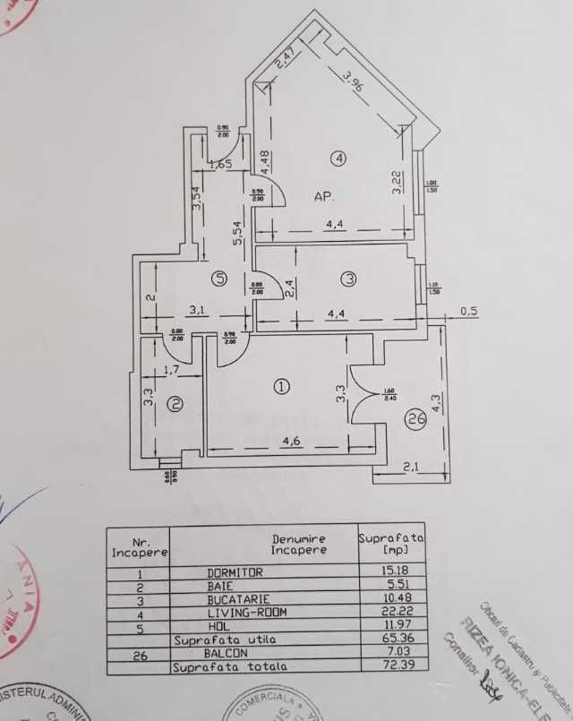 apartament 2 camere, etaj 2/ 4, confort lux, zona fundeni, usor accesibil 4