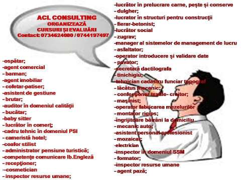 Cursuri si Evaluari Profesionale
