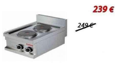 Aragaz inox electric 2 plite rotunde de banc
