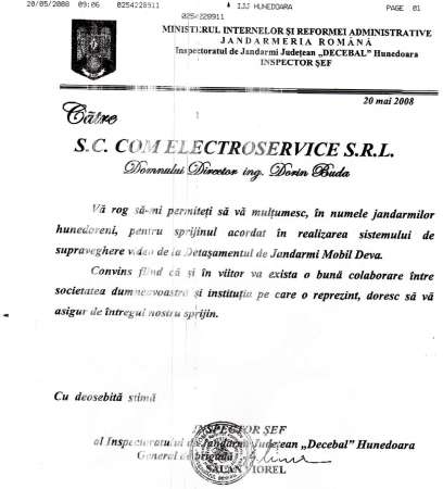 Proiectare, montaj si service la sisteme de alarma si camere video Deva