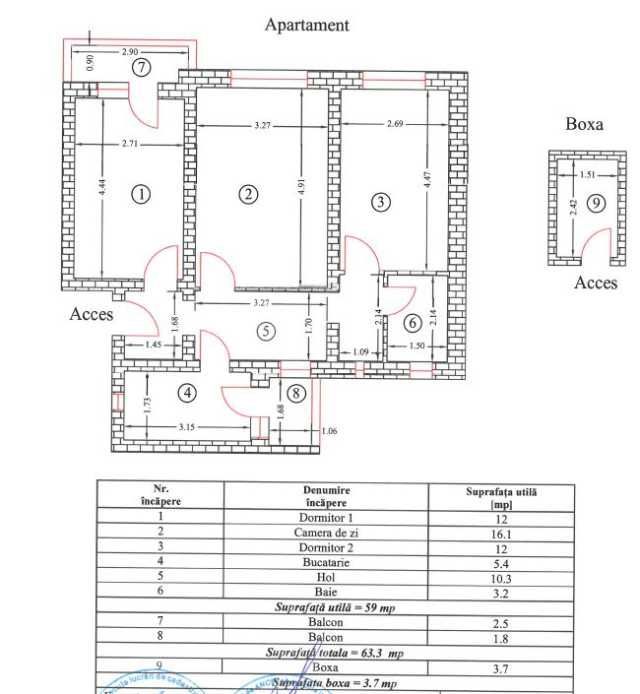 apartament 3 camere george enescu 6